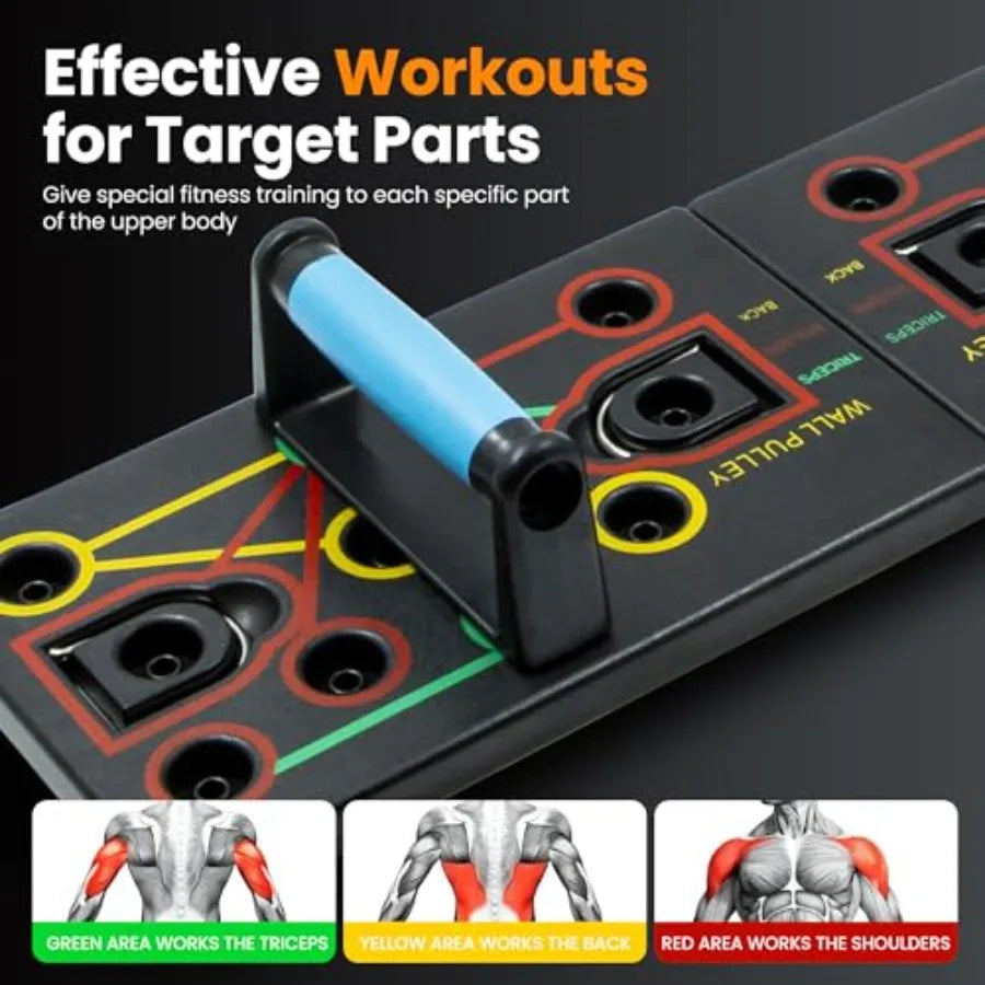 YAO HUI HUANG Push Up Board Home Gym 20 Accessories