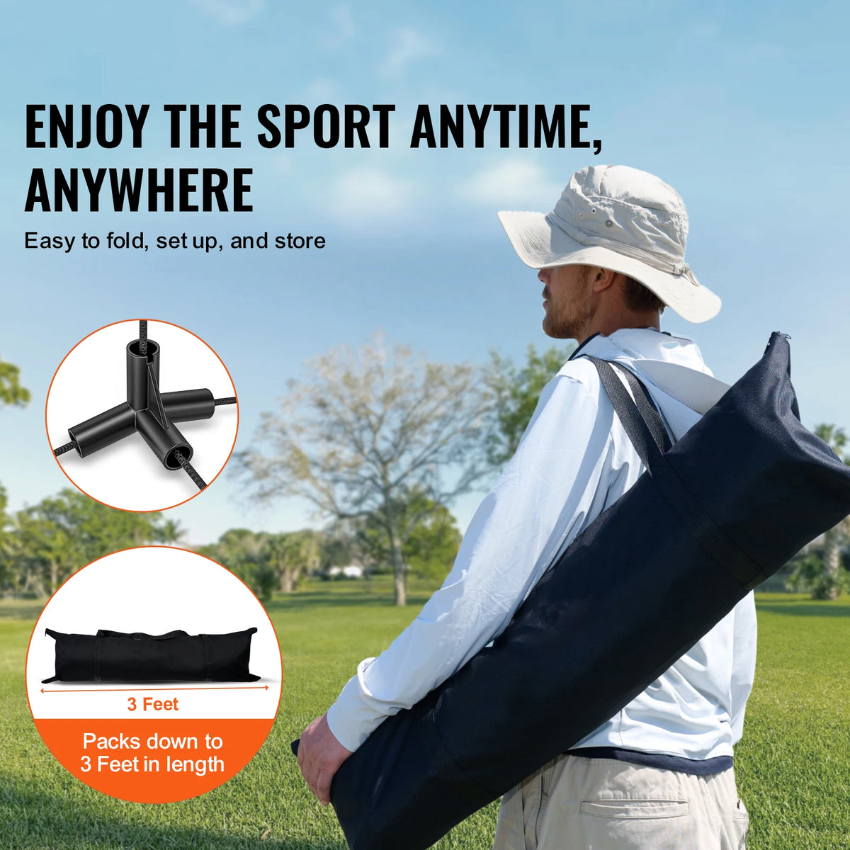 SucceBuy Portable Multi Sport Badminton Net Set