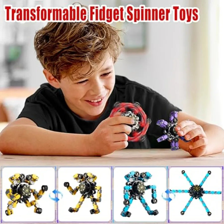 Transformable Spinners 4 Pack For Anxiety Relief