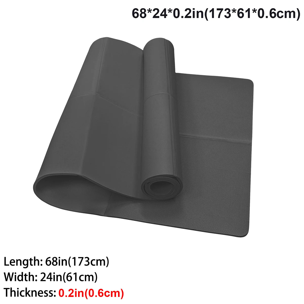 Foldable Travel Yoga Mat Eco Friendly Natural Rubber