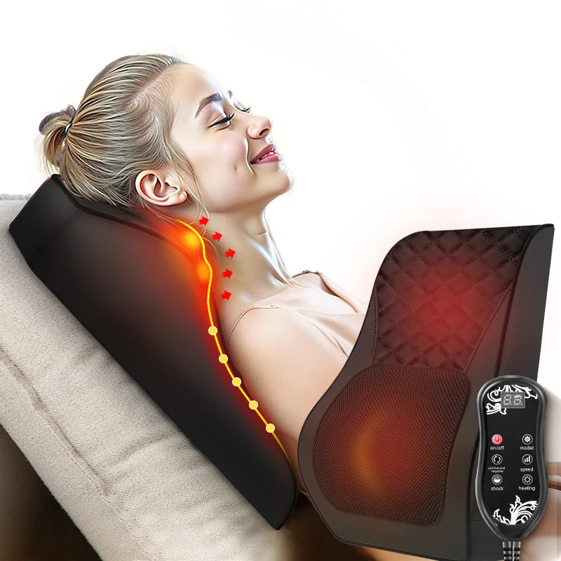 Leercon Neck Massager With Heat 3D Kneading Pillow