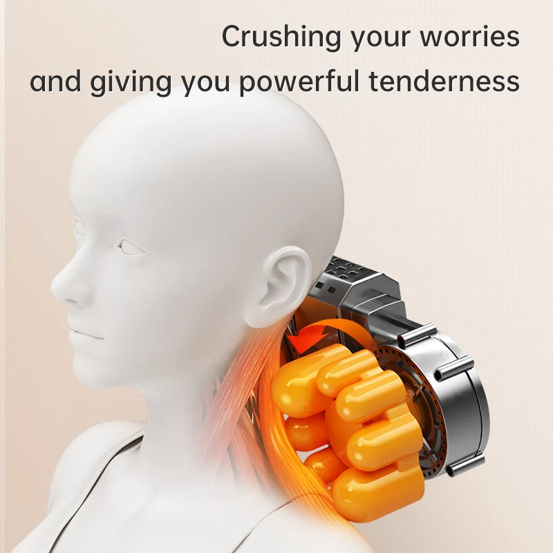 Leercon Neck Massager With Heat 3D Kneading Pillow