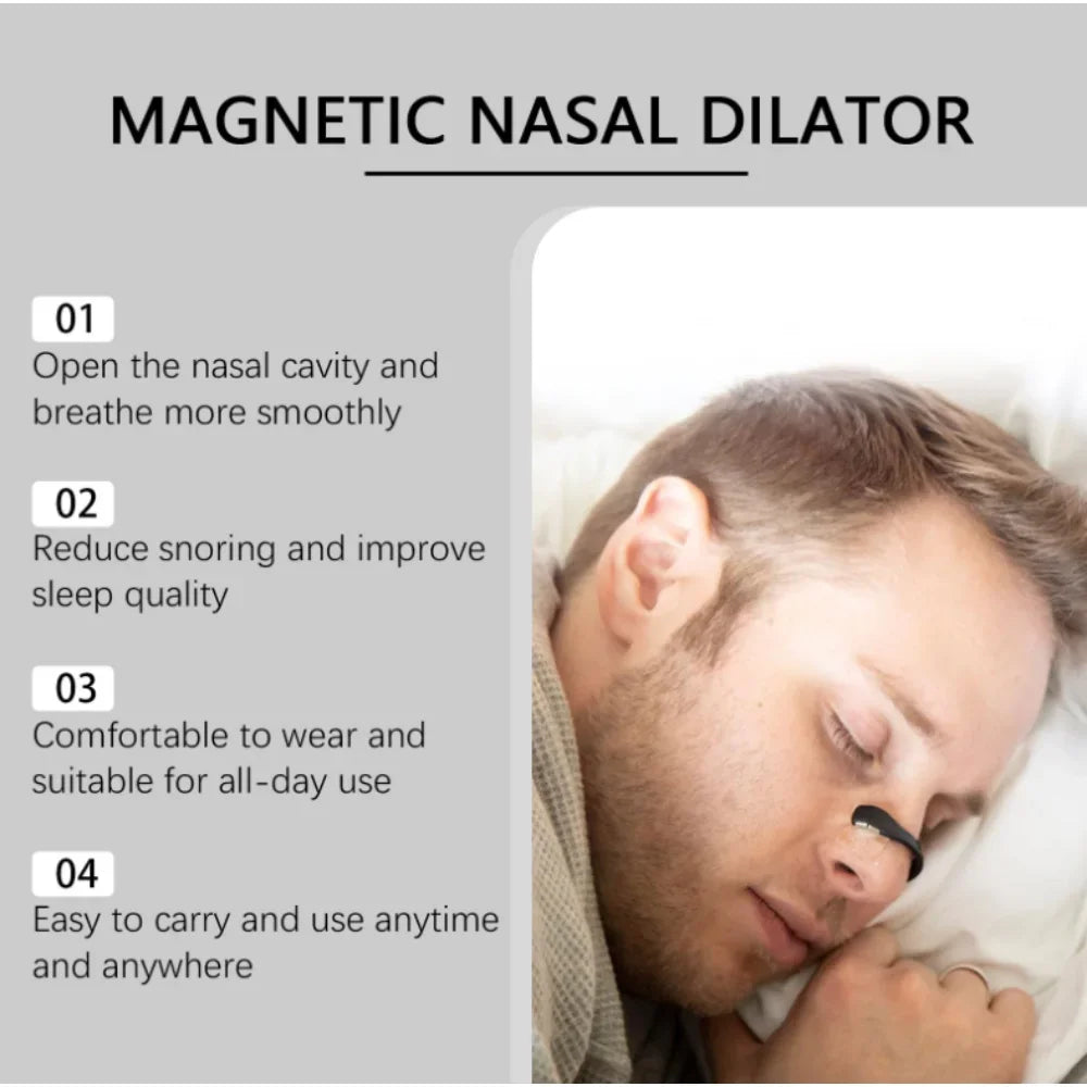 Sport Magnetic Nose Strips Nasal Dilator For Snore Reduction