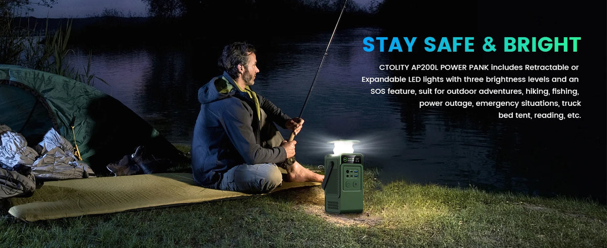 CTOLITY Portable Power Station for Camping and Emergencies