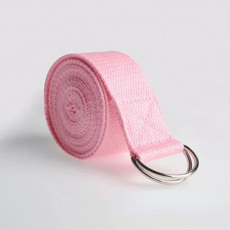 Fuyaozhishang Yoga Strap Durable Cotton D Ring Buckle