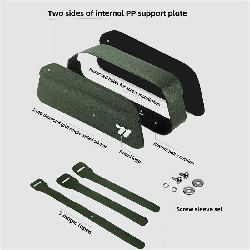 West Biking Magnetic Flip Cover Tube Bag for Bicycle