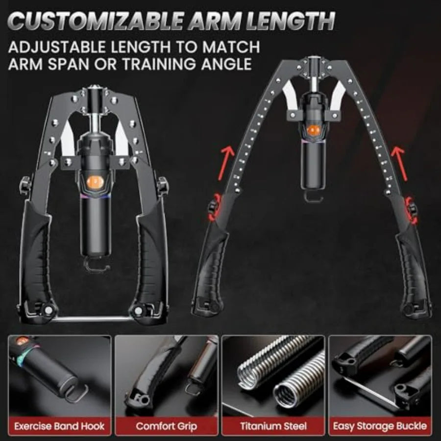Hydraulic Twister Arm Trainer With Ab Roller Wheels