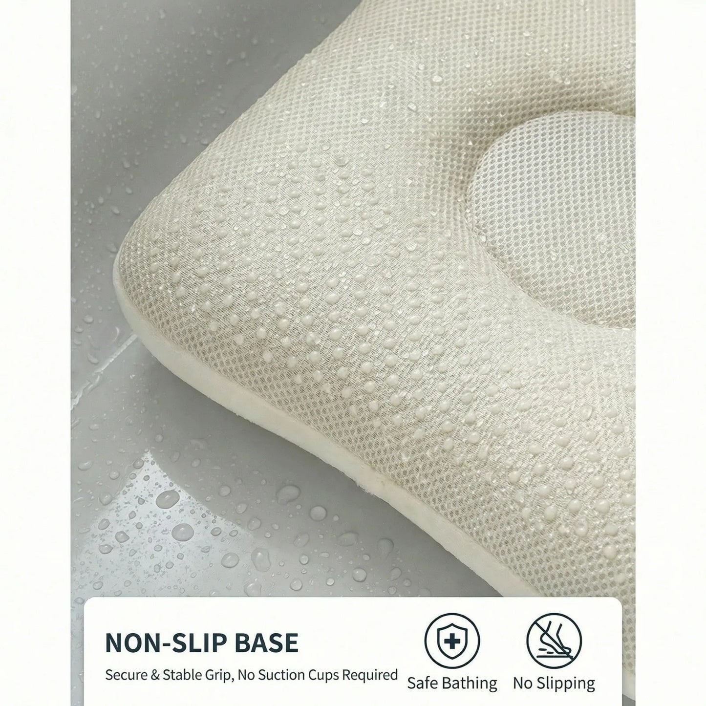 Bath Pillow Full Body Spa Cushion For Tub Anti Slip
