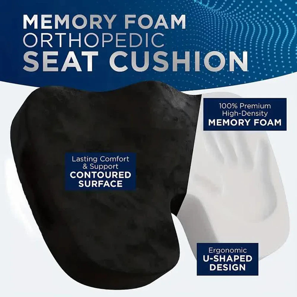 Travel Seat Cushion Memory Foam U Shaped Pillow