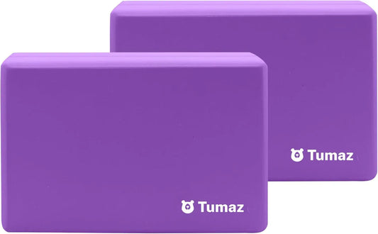 Two Pack Non Slip Yoga Blocks with EVA Foam Cork