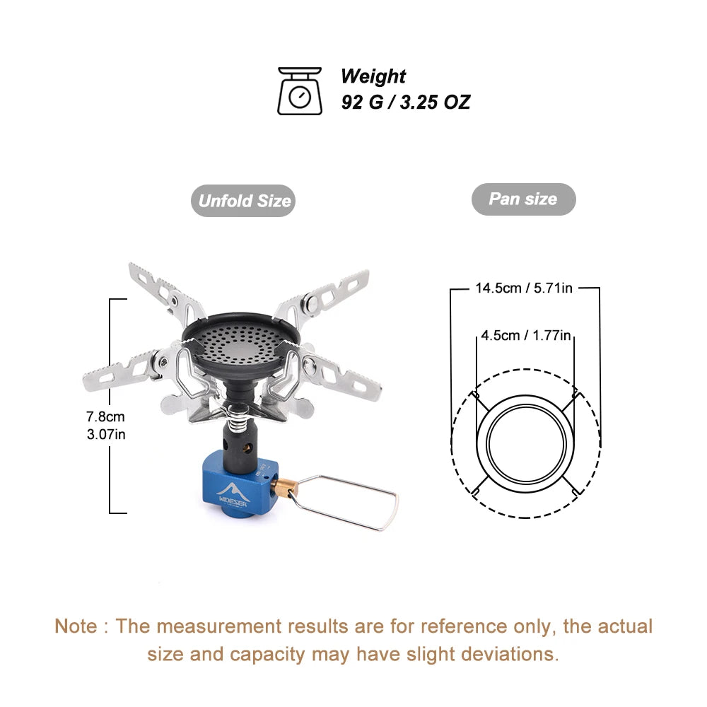 Widesea Camping Gas Burner Outdoor Stove 3300W Portable