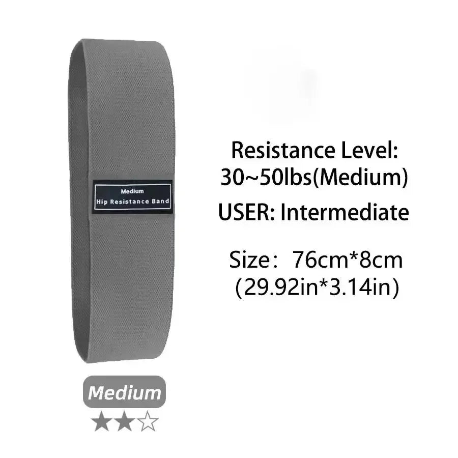Elastic Fabric Glute And Thigh Resistance Bands Workout