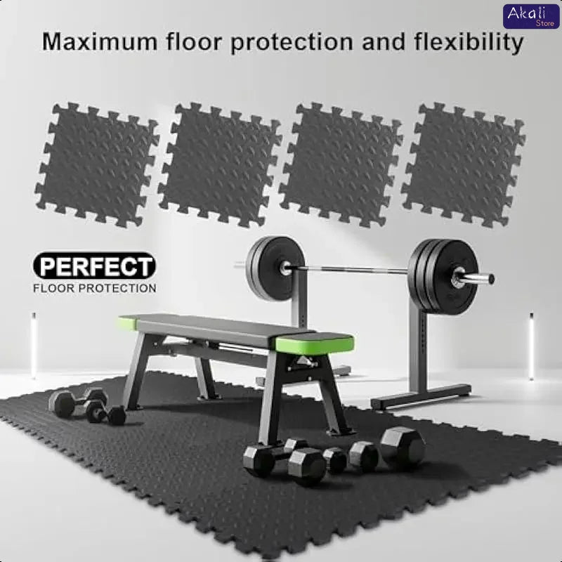 Interlocking Foam Floor Tiles Gym Mat For Home Workout