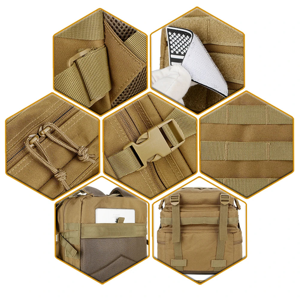 ReFire Gear Tactical Backpack Molle Pack For Outdoors