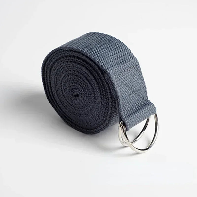 Fuyaozhishang Yoga Strap Durable Cotton D Ring Buckle
