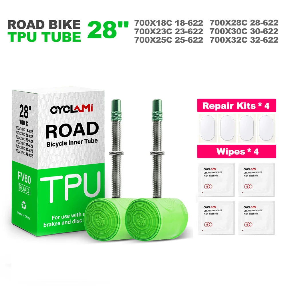 CYCLAMI Ultralight Bike Inner Tube TPU Two Pack