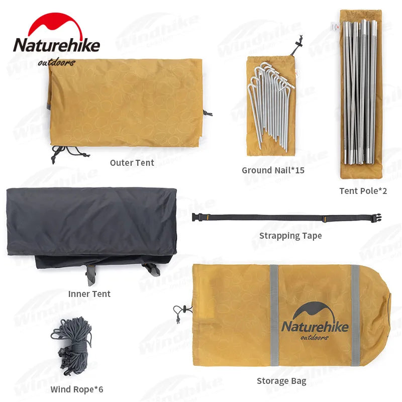 Naturehike Portable Waterproof Double Layer Tent 2 3 Persons