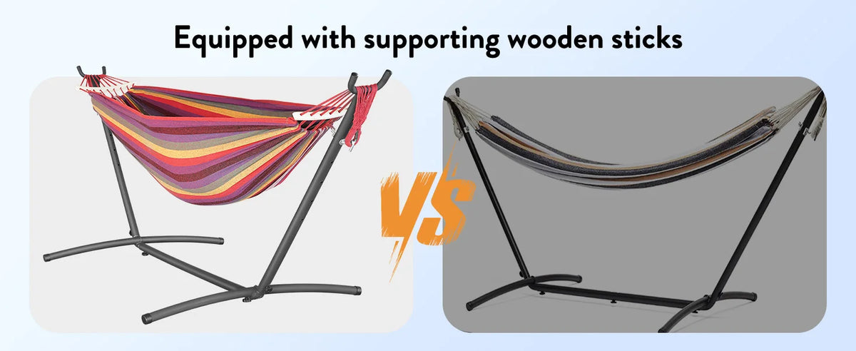 GYROOR Adjustable Hammock With Steel Stand