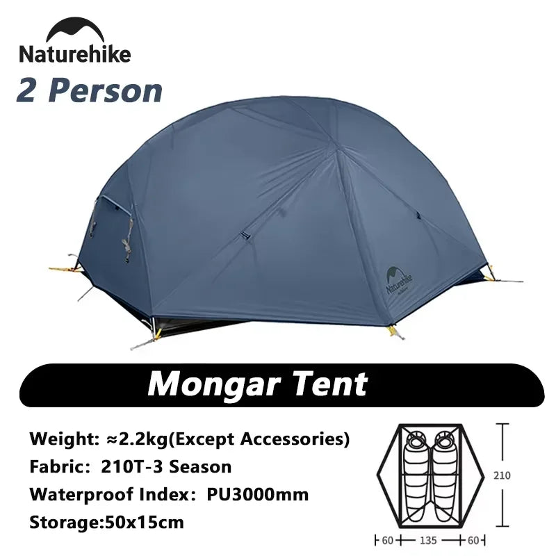 Naturehike Mongar Two Person Tent Ultralight Nylon