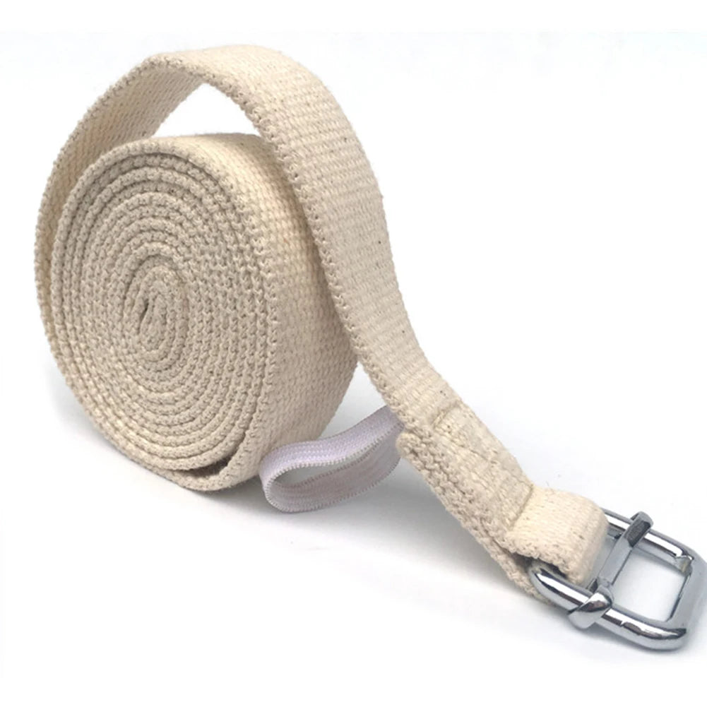 Shunmaii Yoga Strap D Ring Buckle Cotton Exercise Band