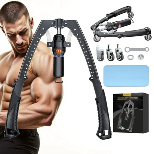 Hydraulic Twister Arm Trainer With Ab Roller Wheels