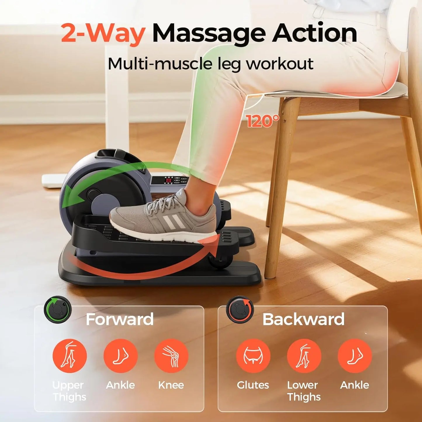 Yosuda Under Desk Elliptical Machine With 10 Resistance