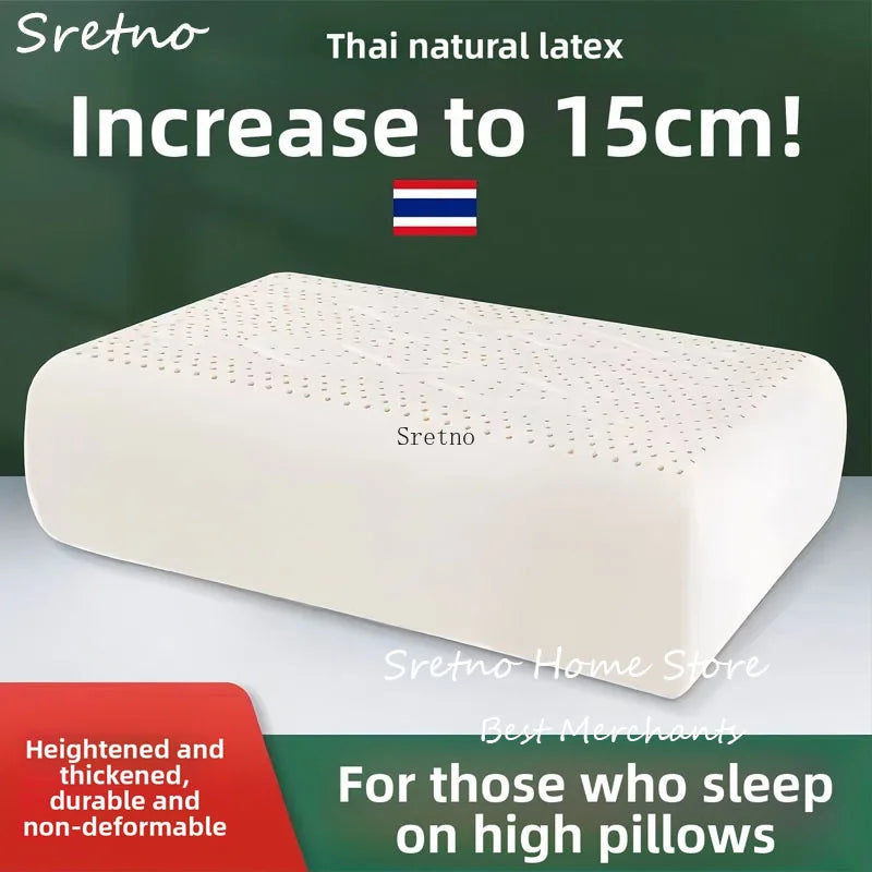SRETNOCN Natural Latex Pillow For Neck Support