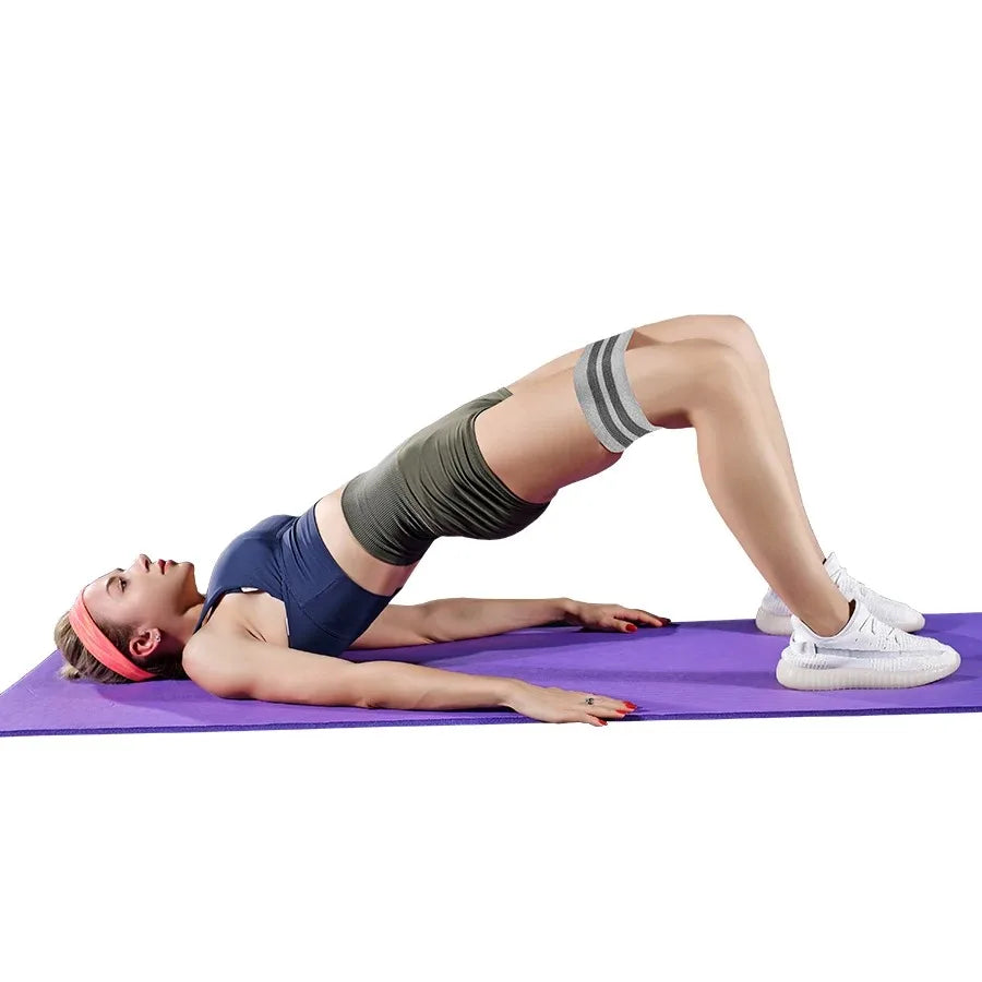 Elastic Fabric Glute And Thigh Resistance Bands Workout