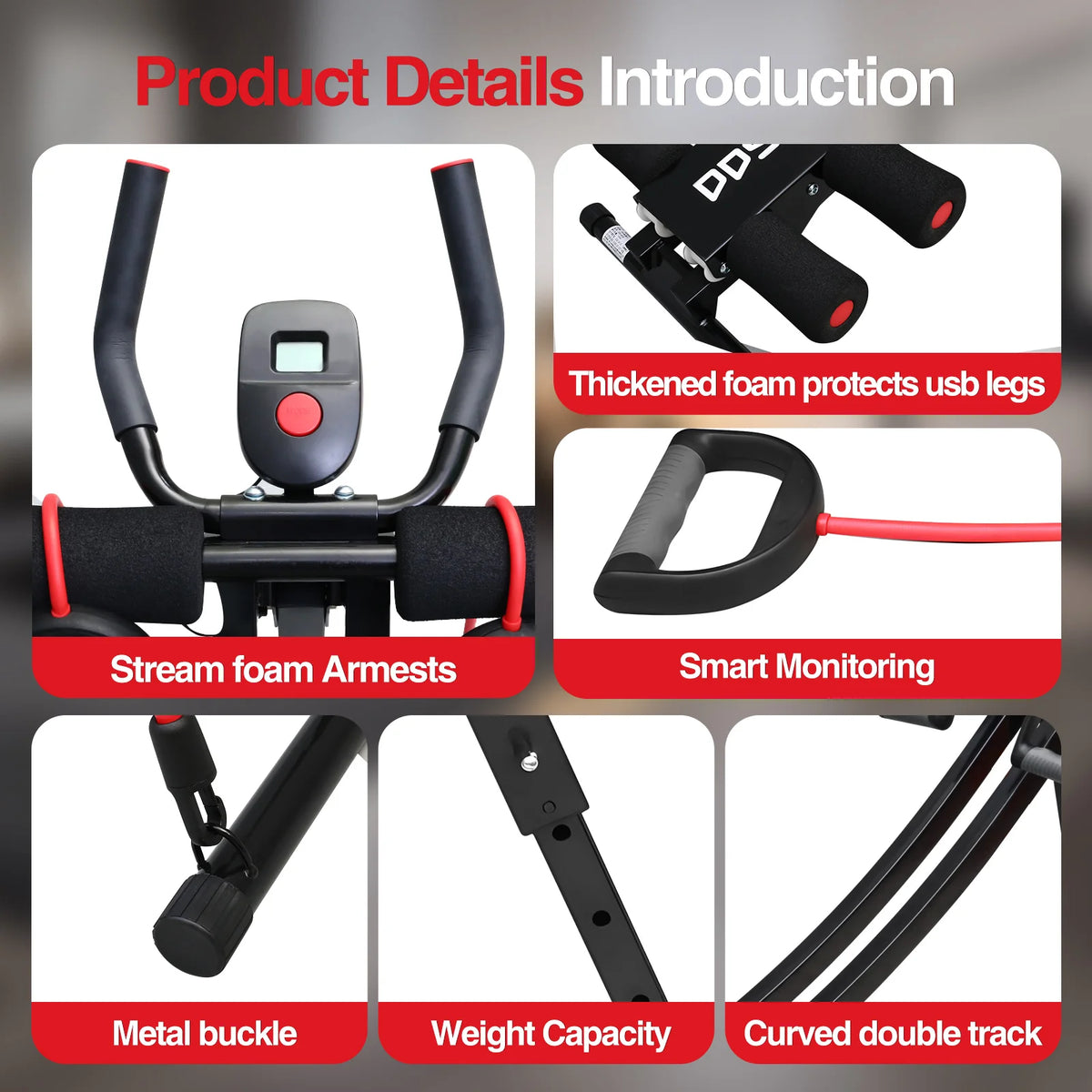 GIKPAL Foldable Ab Machine Core Workout Trainer