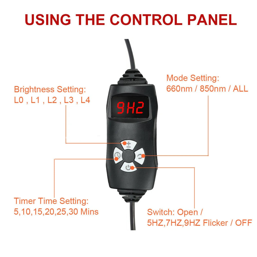 NONED Infrared LED Light Therapy For Face And Body Heat Pad