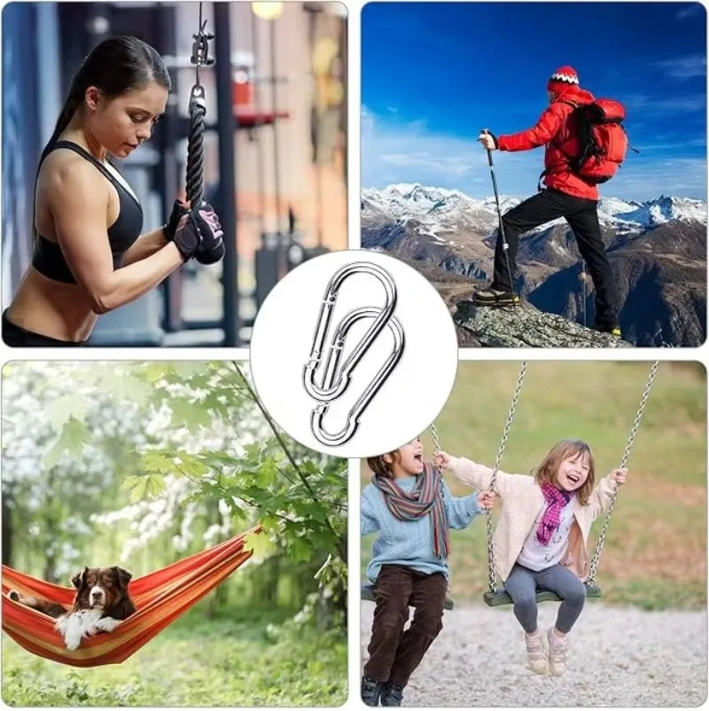 Aluminum Alloy Mini Carabiner Survival Gear Keychain