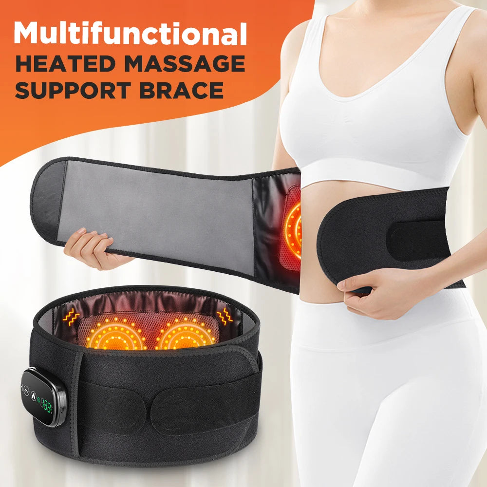 Hailicare Heating Vibration Massager Belt For Back And Waist