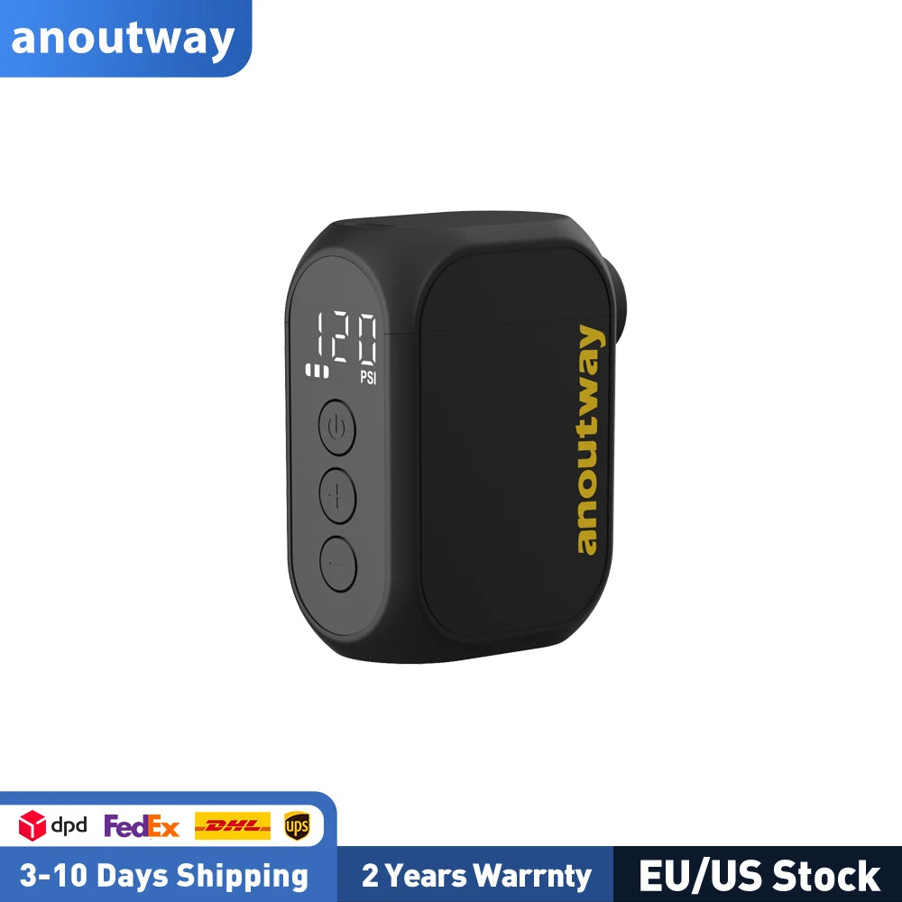 Anoutway AT1 Pro Mini Electric Bike Pump With LCD 120PSI