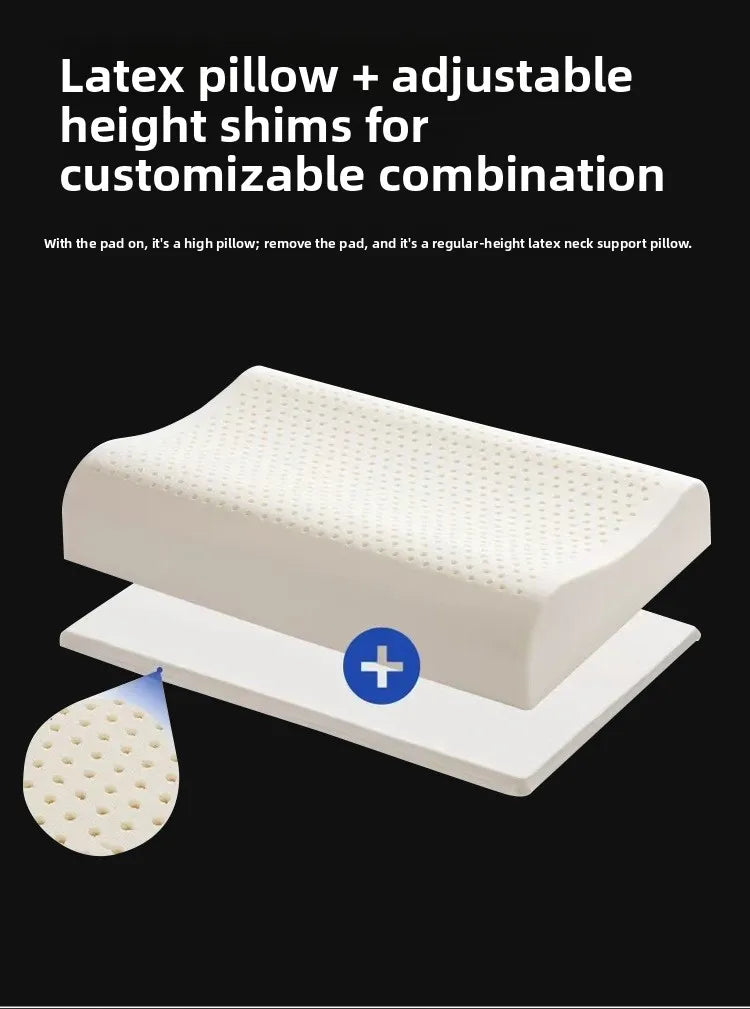 Latex Pillow Extra Hard for Neck and Shoulder Support