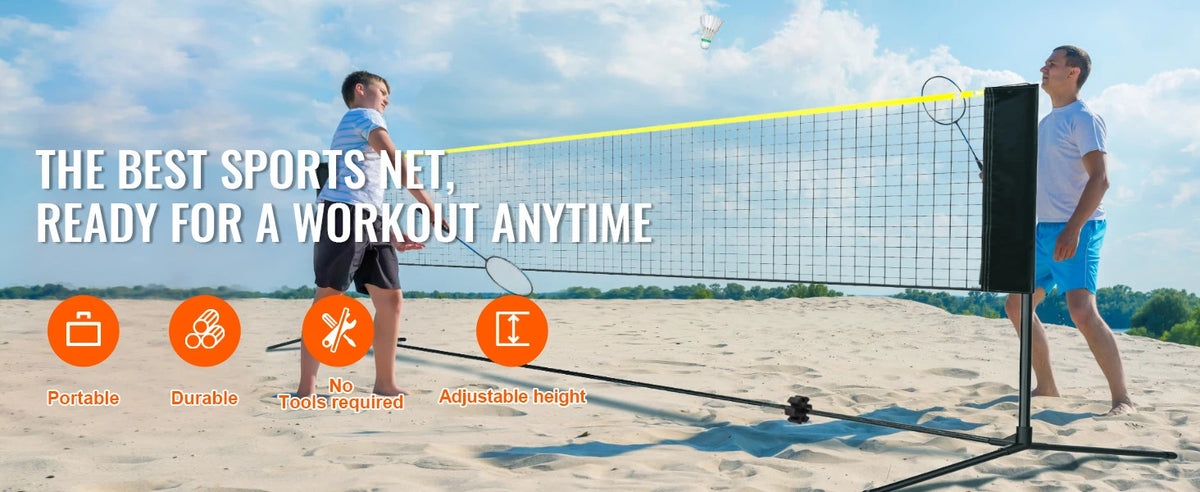 SucceBuy Portable Multi Sport Badminton Net Set