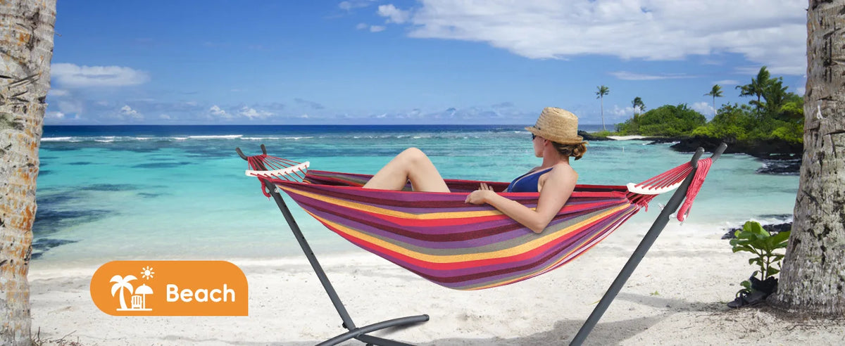 GYROOR Adjustable Hammock With Steel Stand