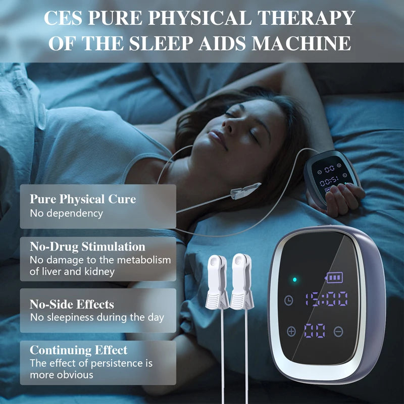 Sleep Aid Device CES Stimulation Therapy 600mAh Handheld