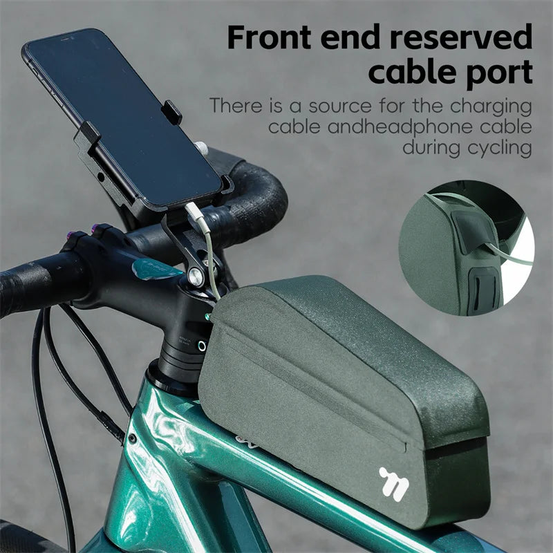 West Biking Magnetic Flip Cover Tube Bag for Bicycle