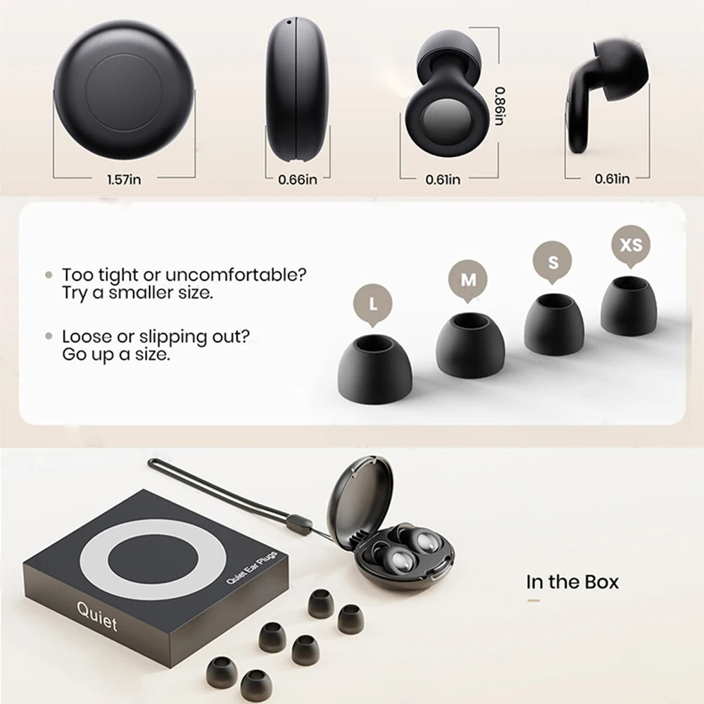 Silicone Sleep Earplugs Noise Reduction And Comfort