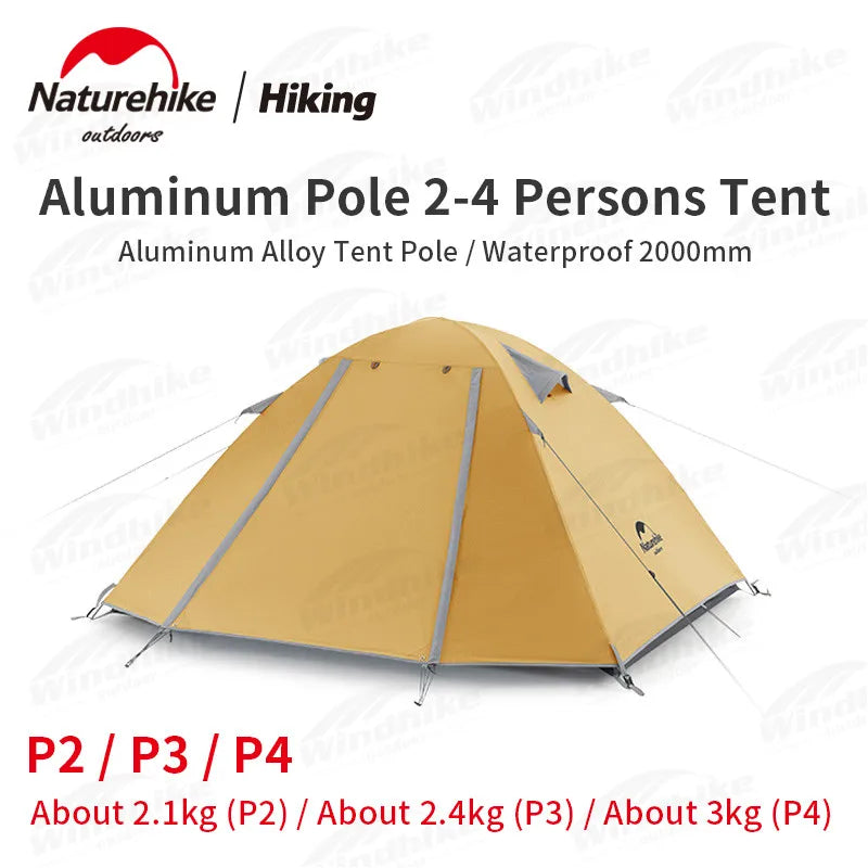 Naturehike Portable Waterproof Double Layer Tent 2 3 Persons