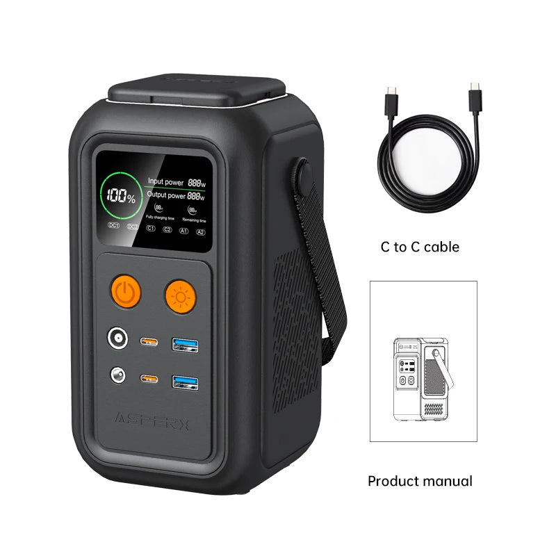 CTOLITY 200W Power Station Lifepo4 192Wh Portable Charger