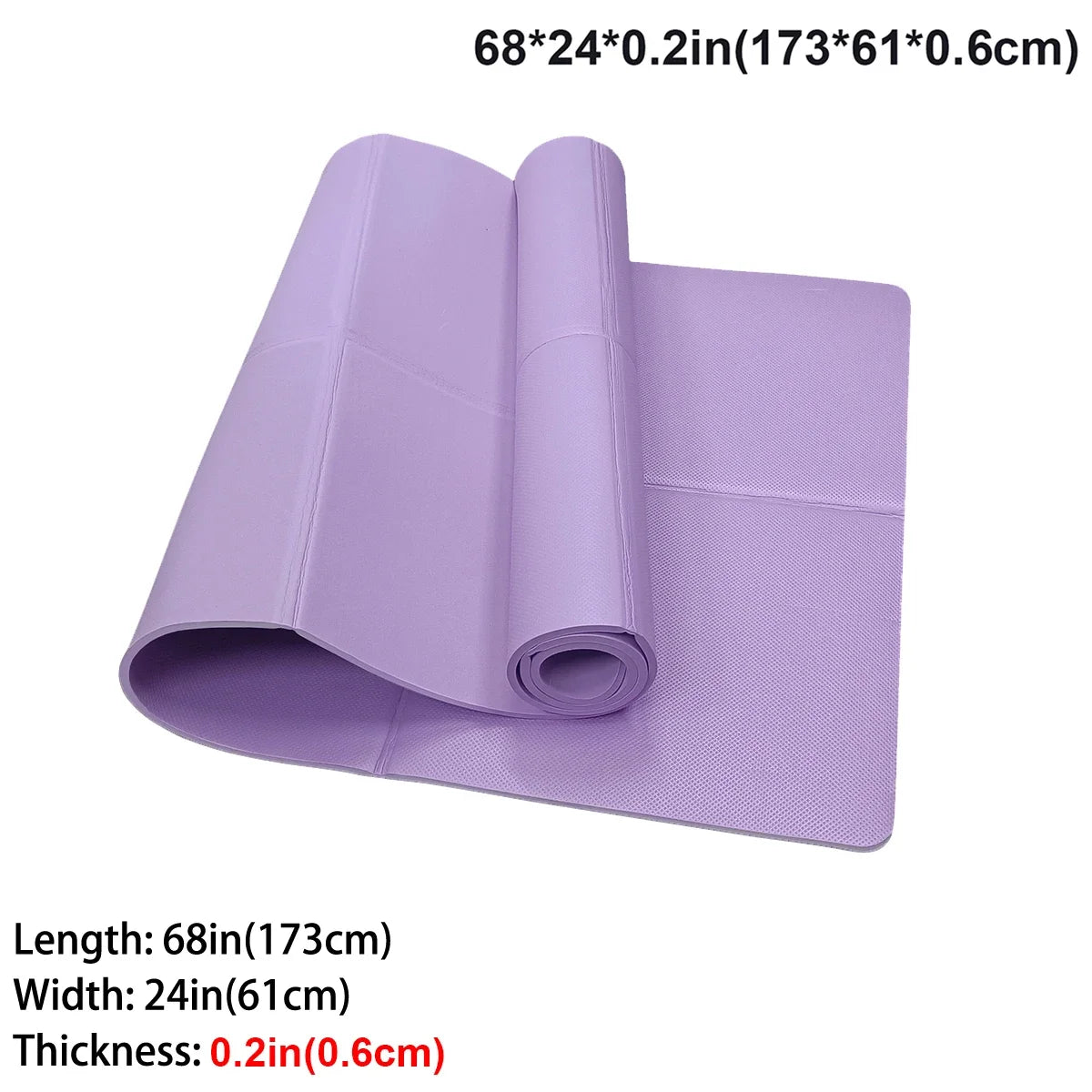 Foldable Travel Yoga Mat Eco Friendly Natural Rubber