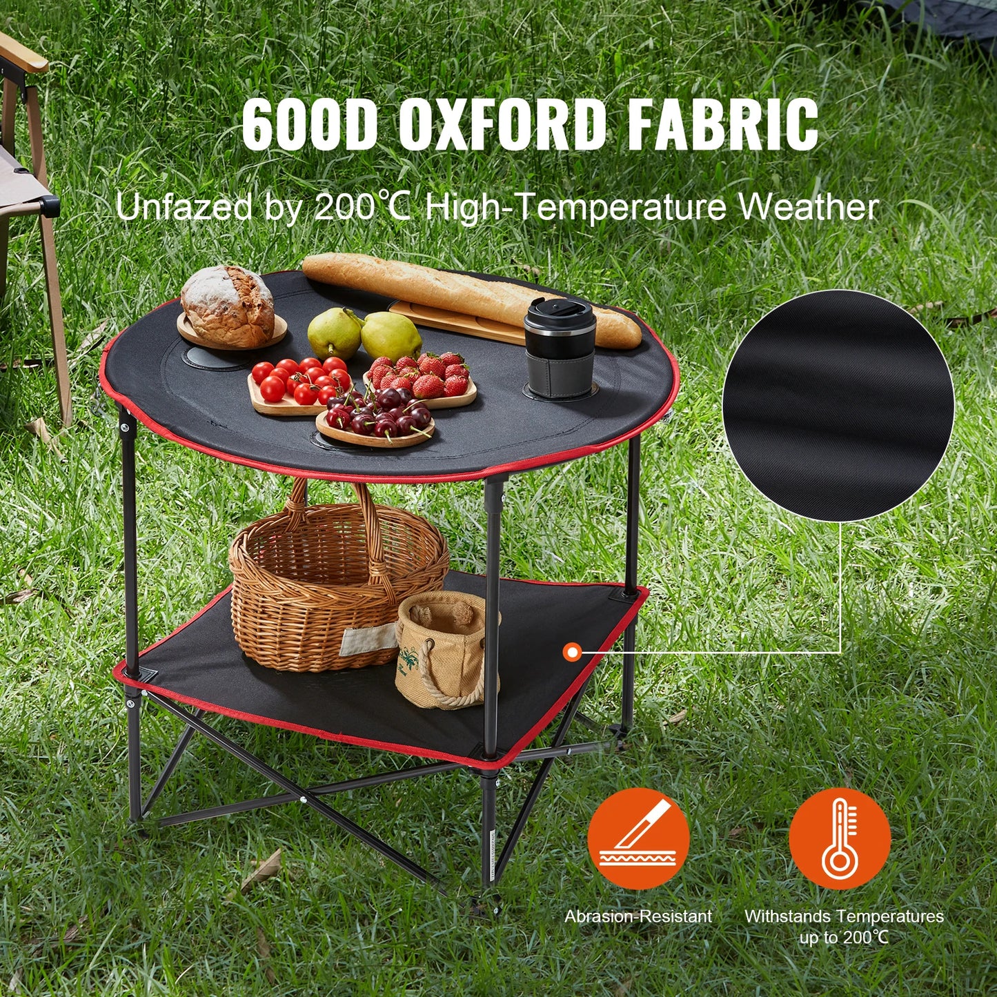 SucceBuy Folding Camping Table Ultra Compact Outdoor Table