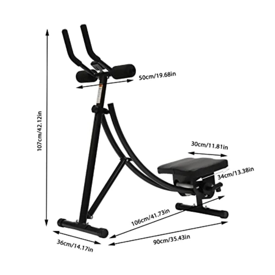 Foldable Ab Machine For Home Gym And Stomach Workout