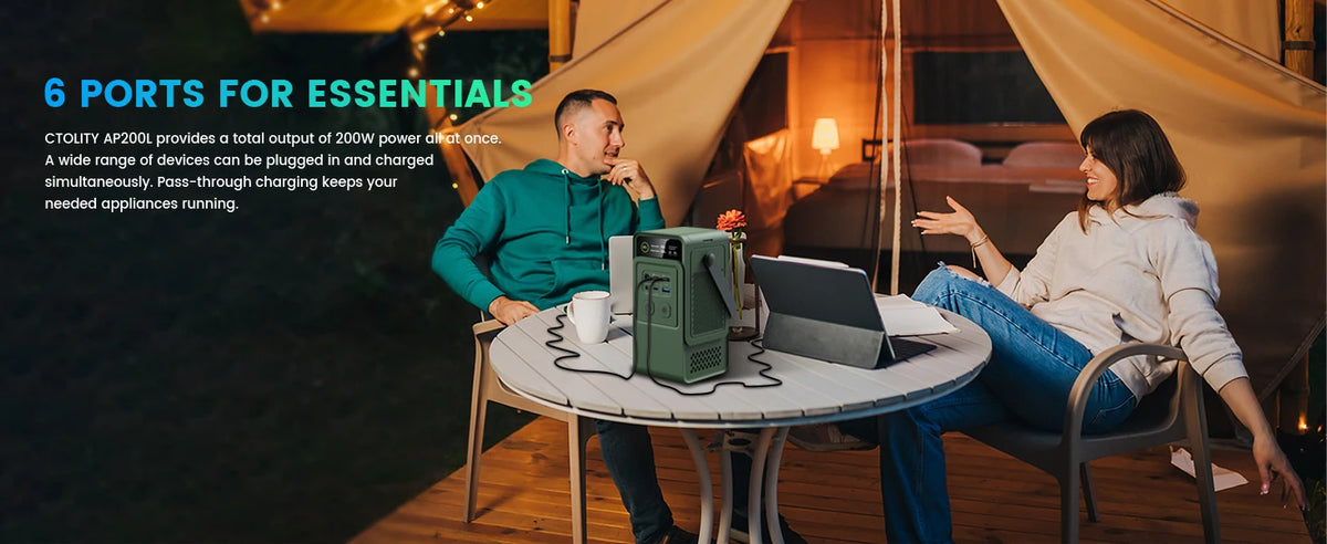 CTOLITY Portable Power Station for Camping and Emergencies