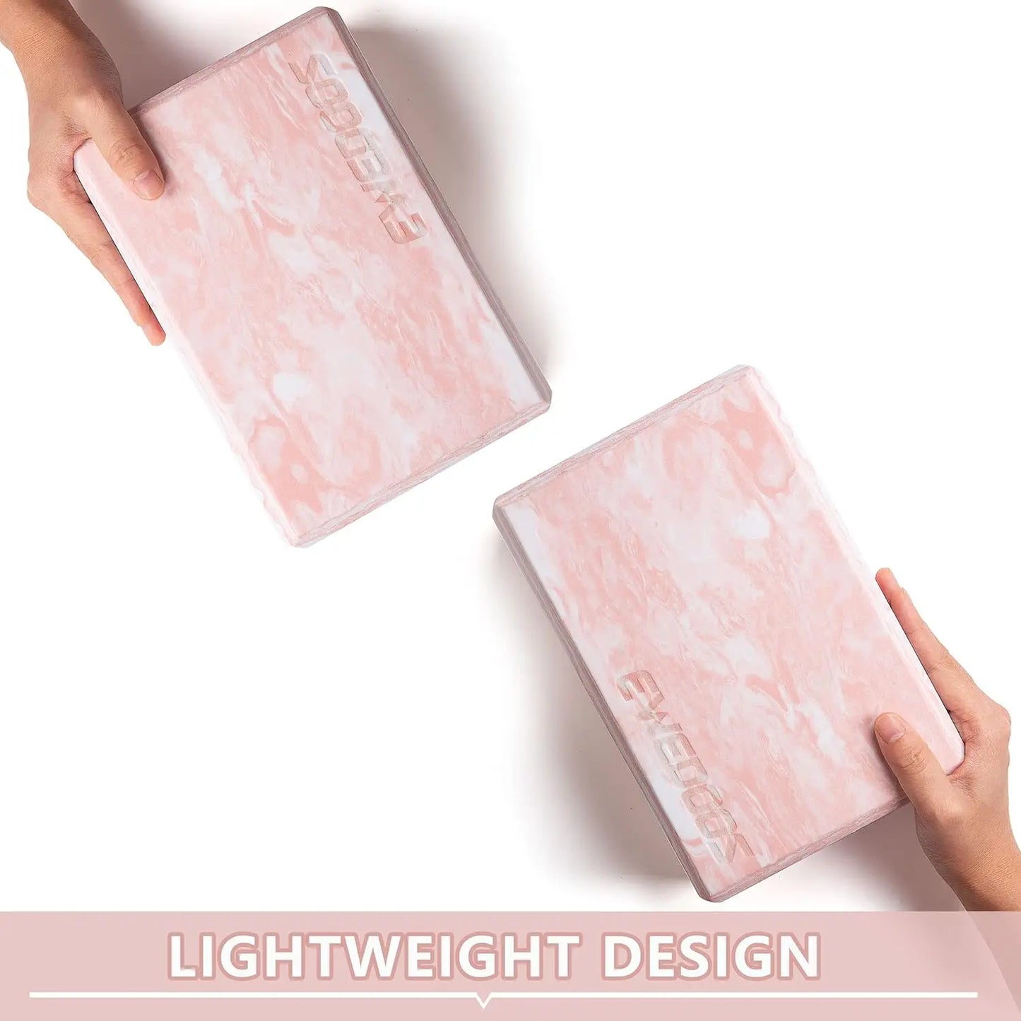 Eco Friendly Yoga Blocks 2 Pack Non Slip EVA Foam