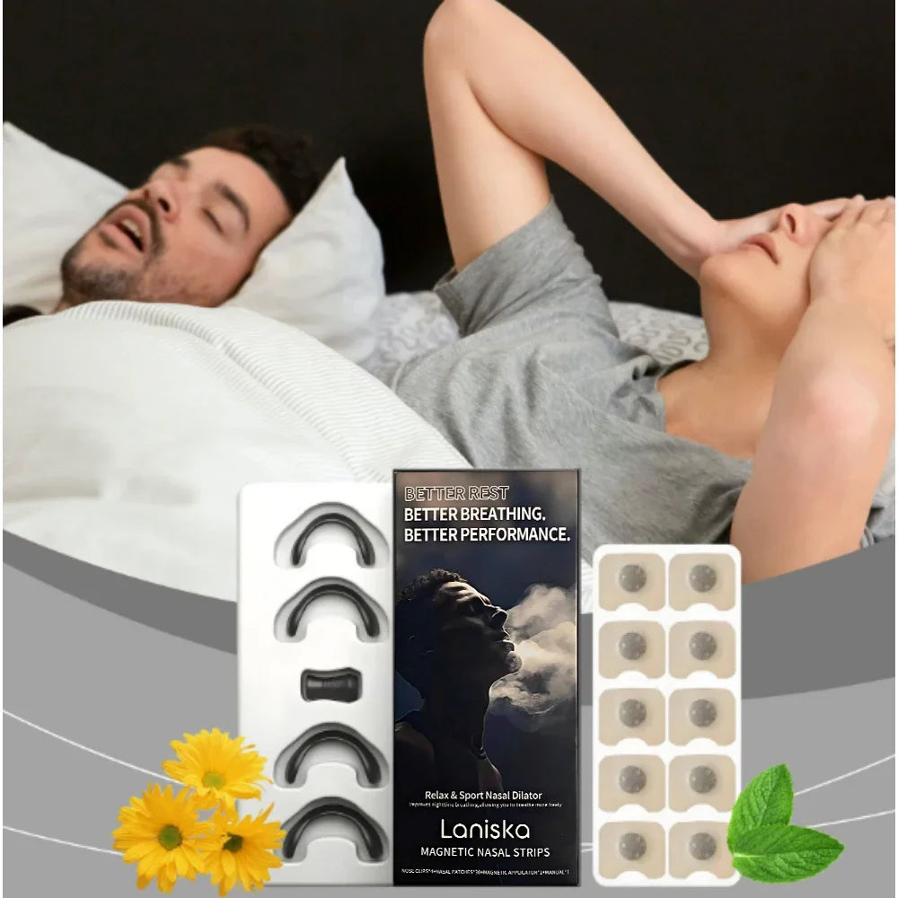 Sport Magnetic Nose Strips Nasal Dilator For Snore Reduction