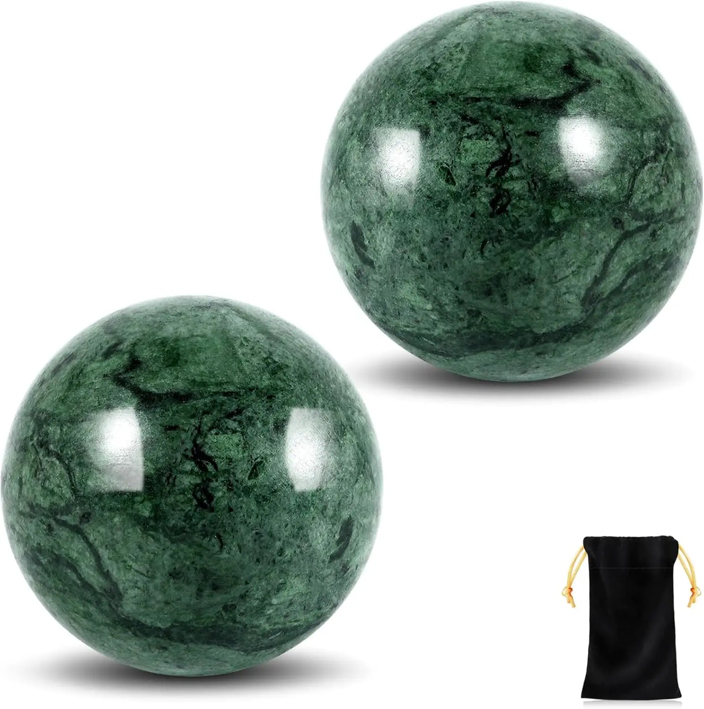 2 Pack Hand Therapy Balls With Pouch For Stress Relief