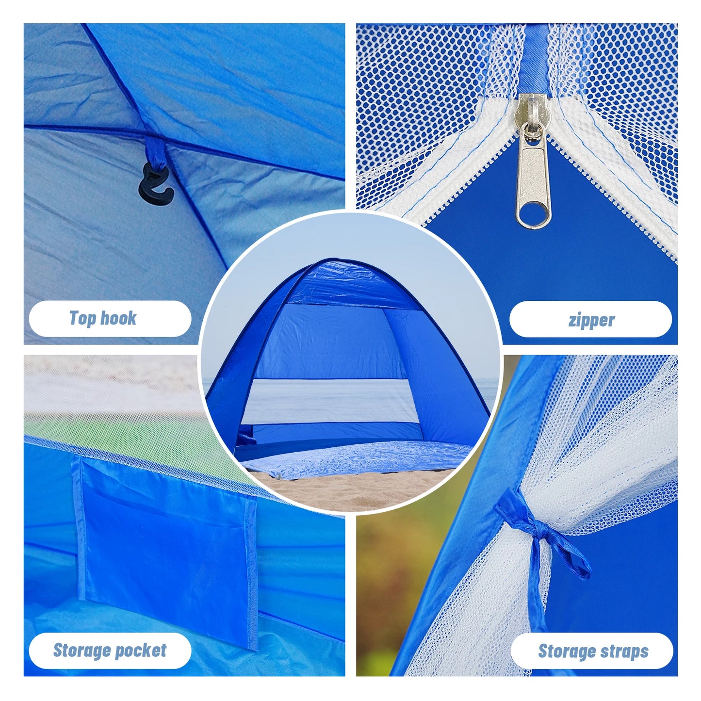 Pakicetus Pop Up Beach Tent With Handbag For Outdoor Use