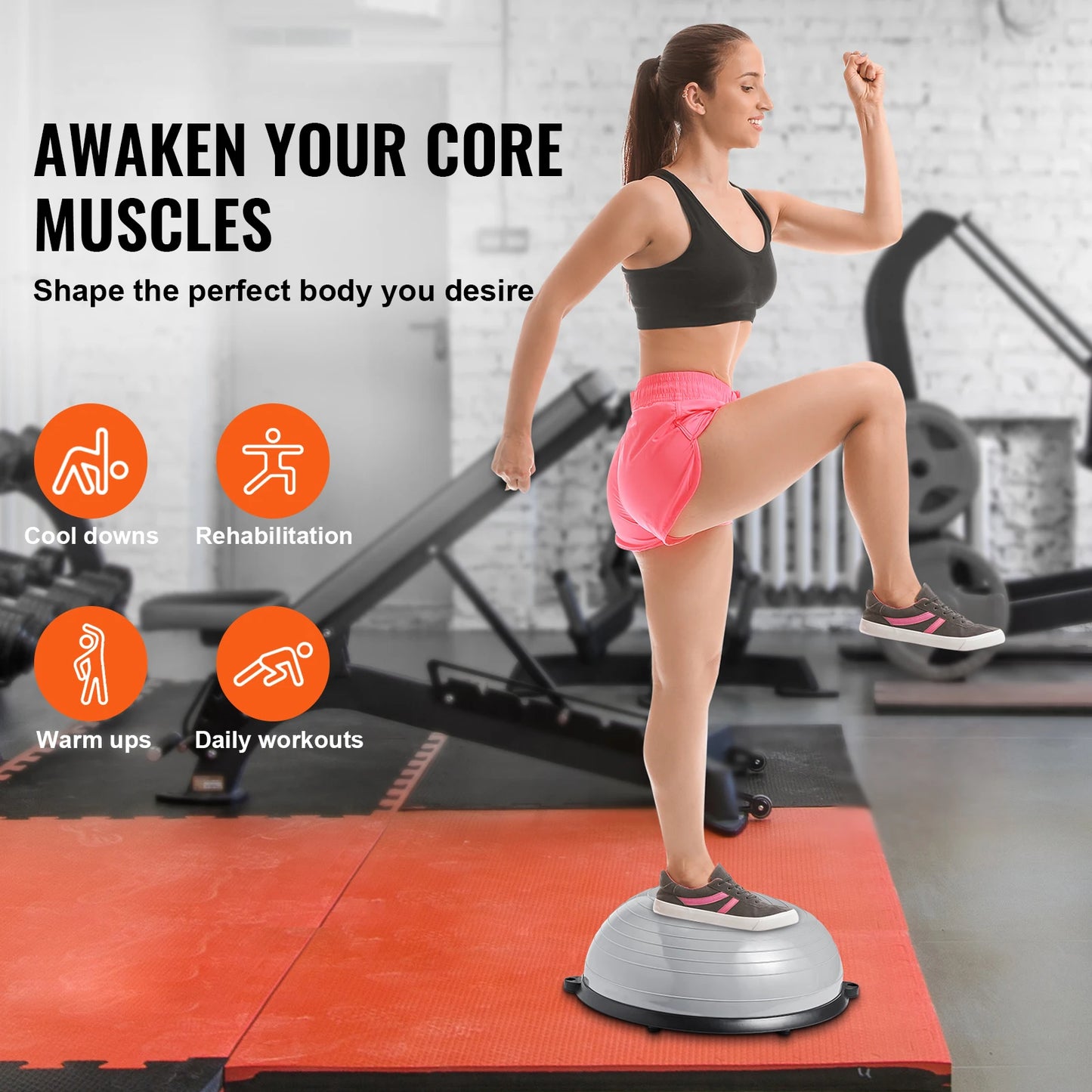 SucceBuy Balance Ball Trainer With Resistance Bands